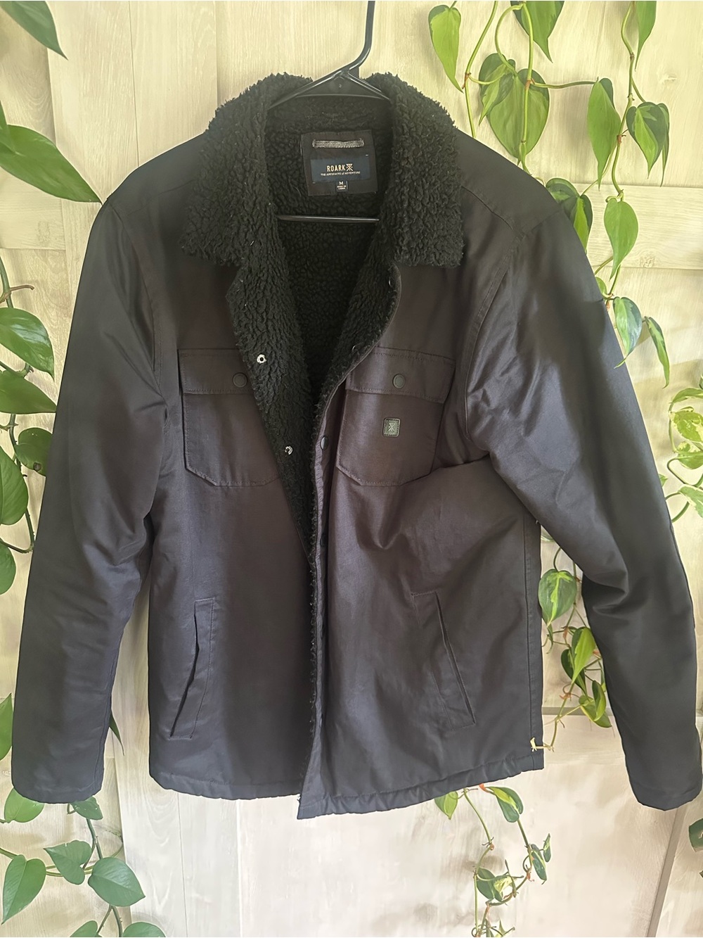 Roark Hebrides Black Sherpa-Lined Men's Jacket